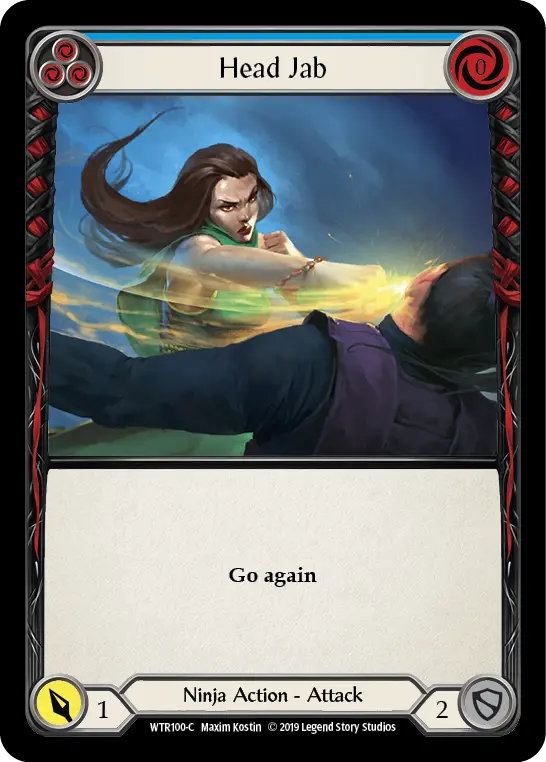 Card: Head Jab (blu)