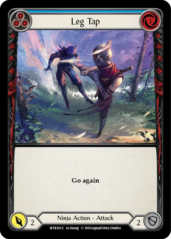 Card: Leg Tap (blu)