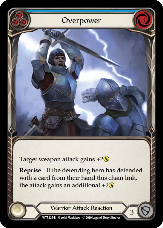 Card: Overpower (blu)