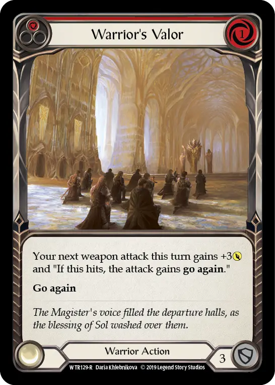 Card: Warrior's Valor (red)