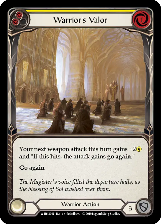 Card: Warrior's Valor (yel)