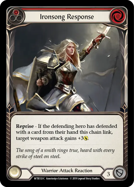 Card: Ironsong Response (red)