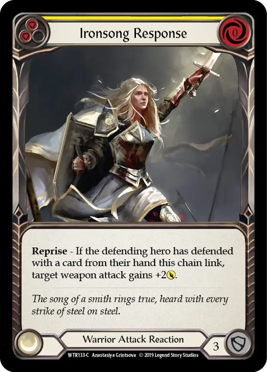 Card: Ironsong Response (yel)
