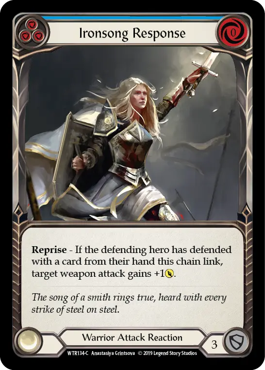 Card: Ironsong Response (blu)