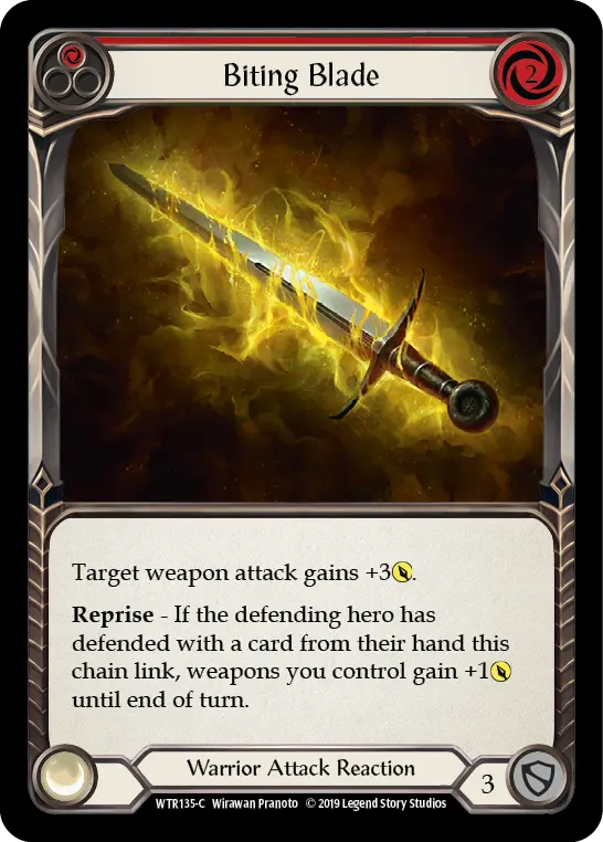 Card: Biting Blade (red)