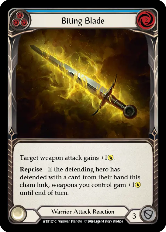 Card: Biting Blade (blu)