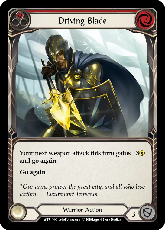 Card: Driving Blade (red)