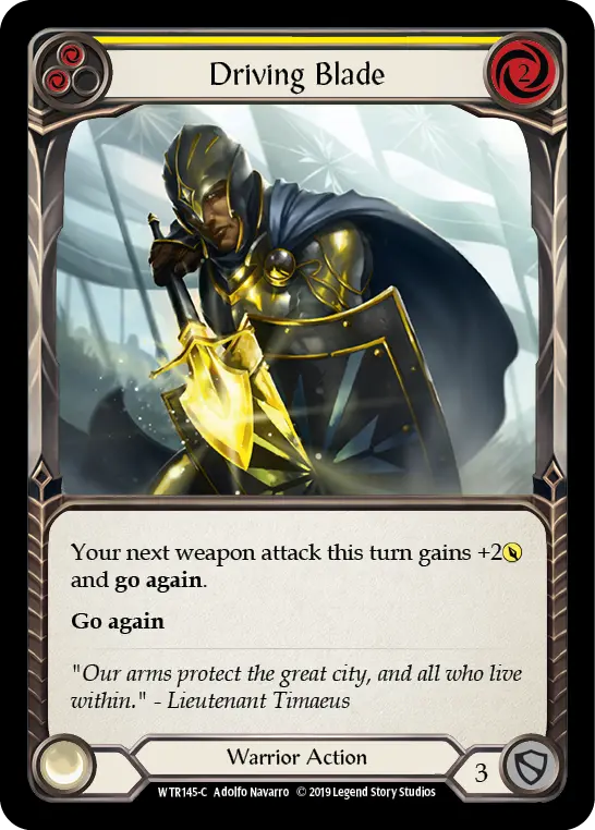 Card: Driving Blade (yel)
