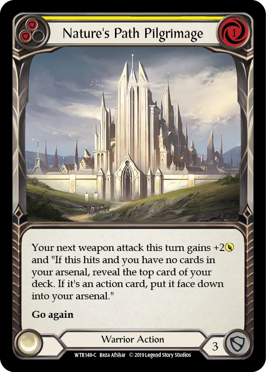 Card: Nature's Path Pilgrimage (yel)