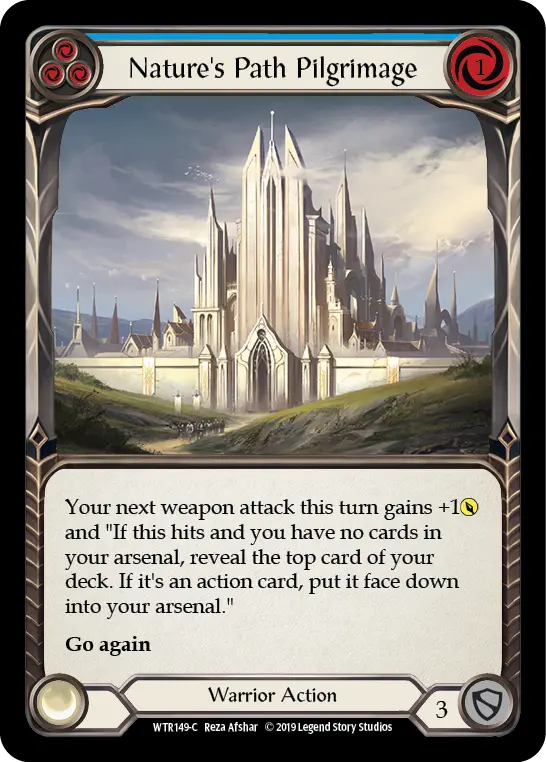 Card: Nature's Path Pilgrimage (blu)