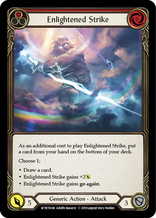 Card: Enlightened Strike (red)