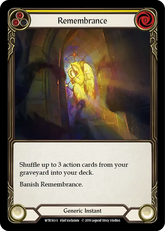 Card: Remembrance (yel)