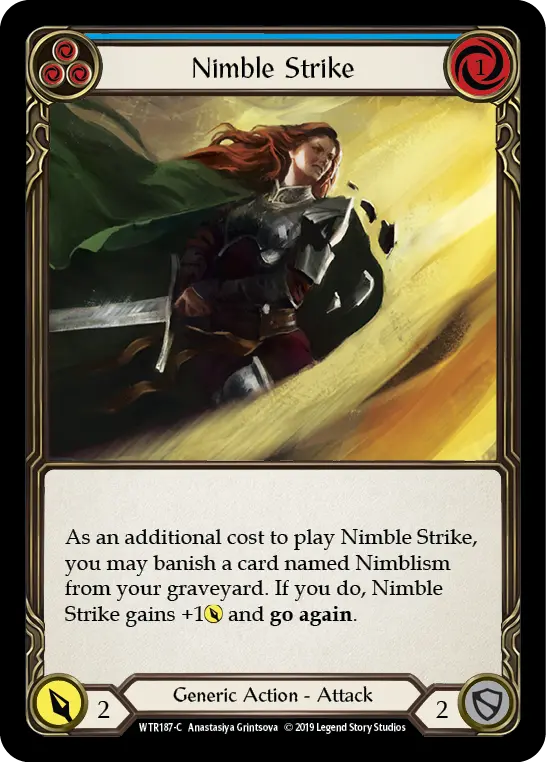 Card: Nimble Strike (blu)