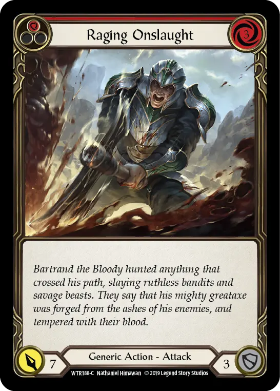 Card: Raging Onslaught (red)