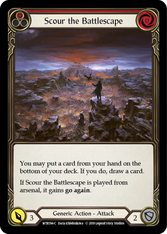 Card: Scour the Battlescape (red)
