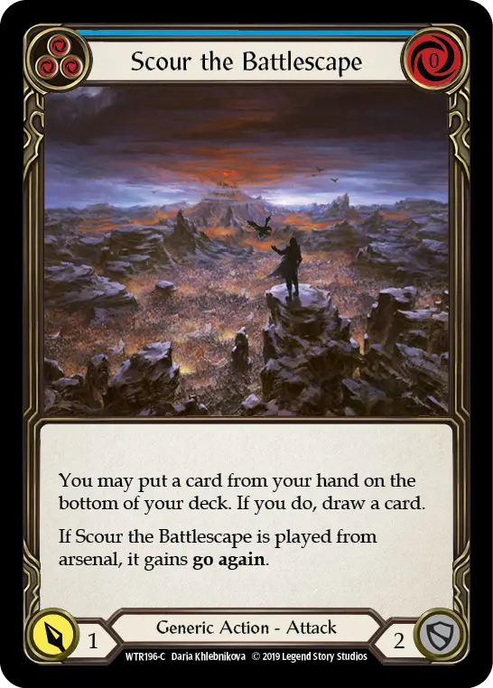Card: Scour the Battlescape (blu)