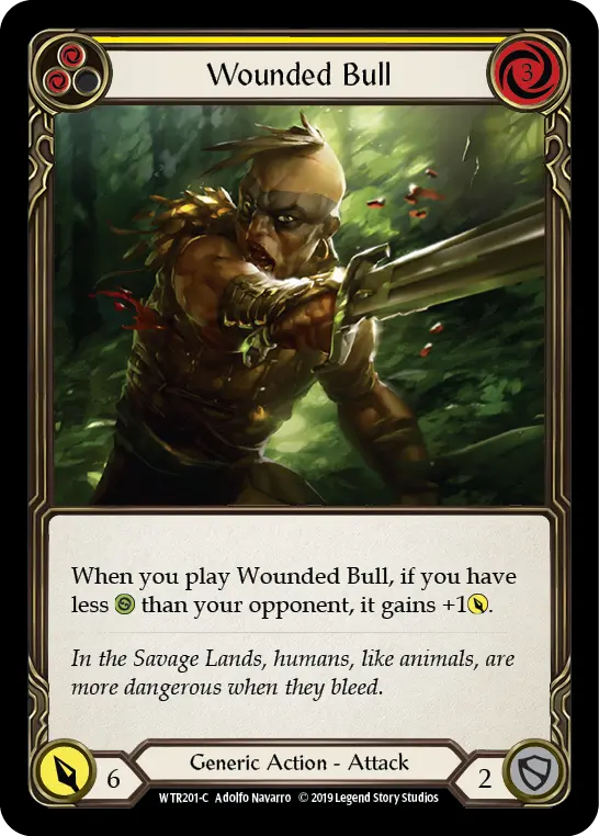 Card: Wounded Bull (yel)