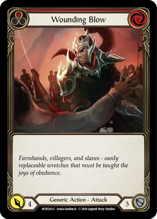 Card: Wounding Blow (red)