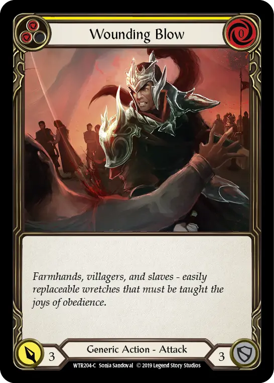 Card: Wounding Blow (yel)