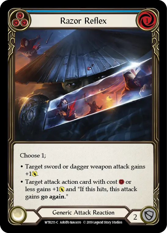 Card: Razor Reflex (blu)