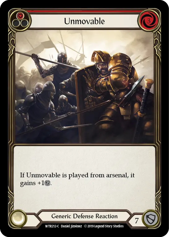 Card: Unmovable (red)