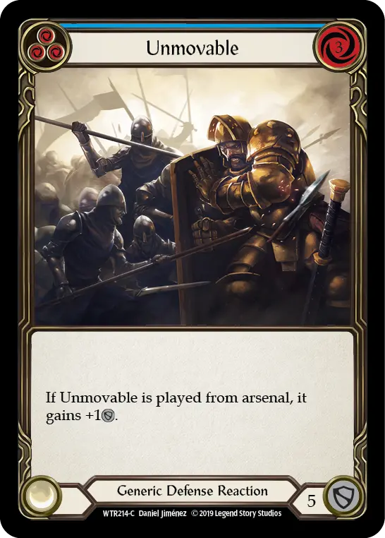 Card: Unmovable (blu)