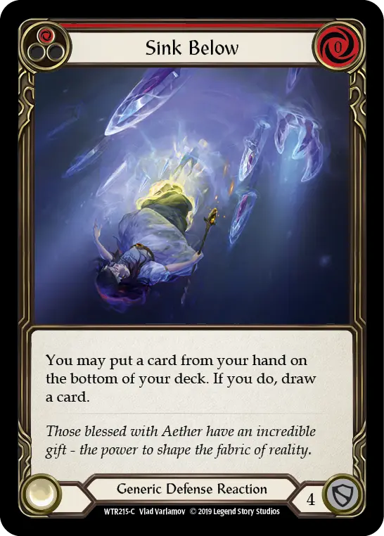 Card: Sink Below (red)