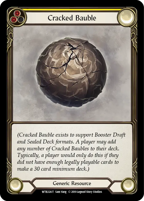 Card: Cracked Bauble (yel)