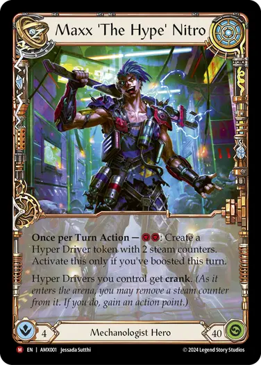 その他 Maxx 'The Hype' Nitro GEM105 Armory Deck - Maxx 'The Hype' Nitro – Flesh & Blood