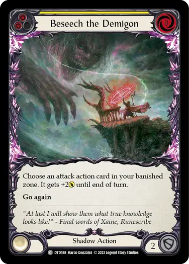 Beseech the Demigon