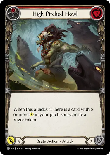 High Pitched Howl (red)